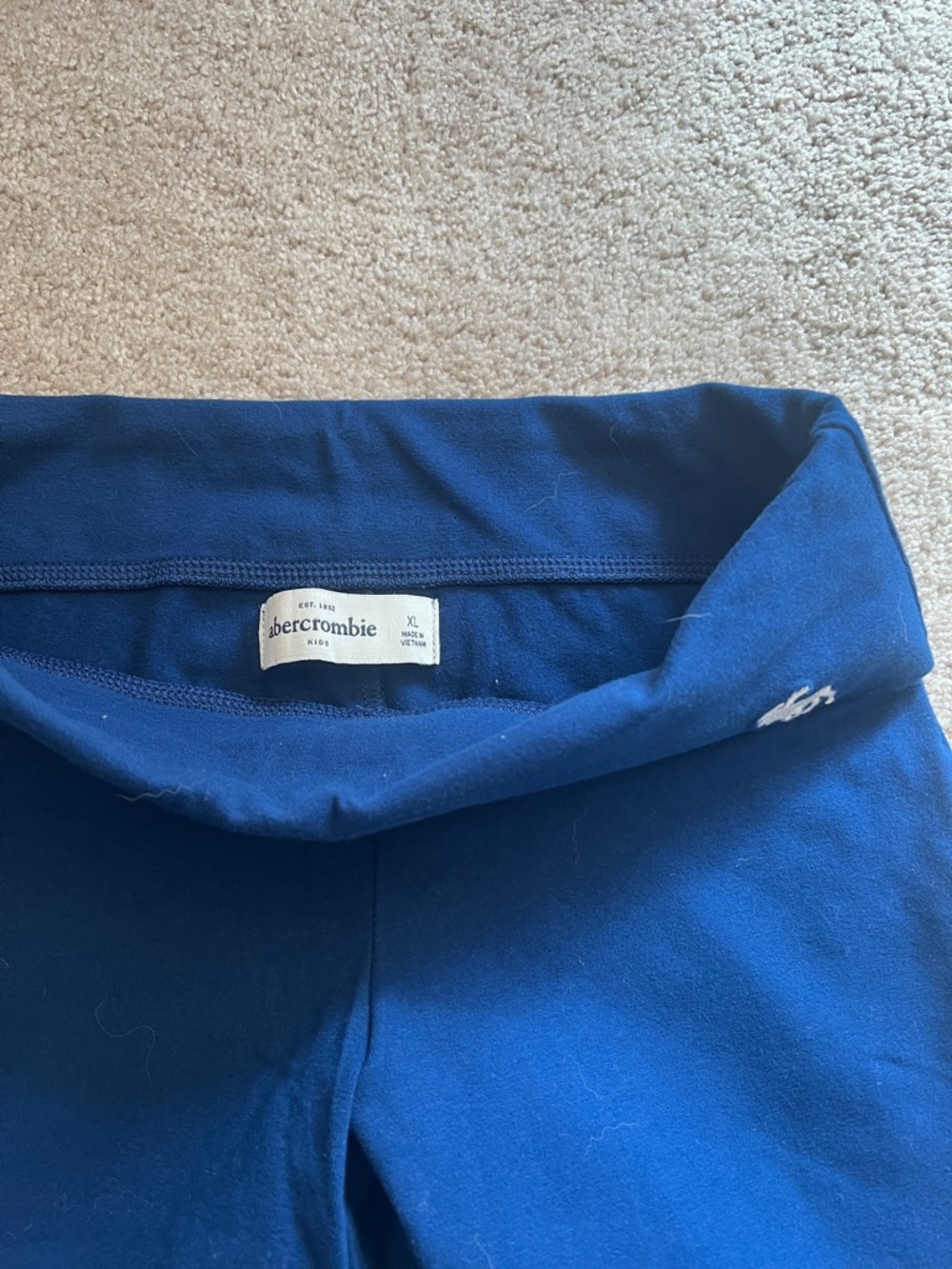abercrombie kids Navy Wide-Leg Fold-Over Waist Pants - Picture 2 of 3